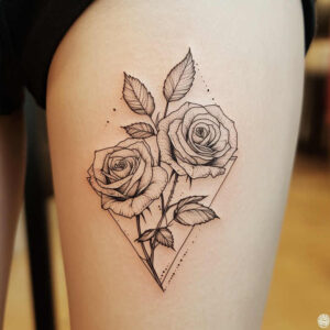 minimalist-geometric-design – tattoo design ideas free ai generated – no-background – for-side-torso – Gallery: geometric-inkby-ai