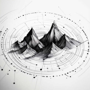 minimalist-polygon-tattoo – tattoo design ideas free ai generated – subtle-shape – for-upper-shoulder – Gallery: geometric-inkby-ai