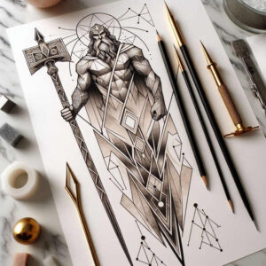 minimalist-tattoo – tattoo design ideas free ai generated – modest – for-elbow – Gallery: geometric-inkby-ai