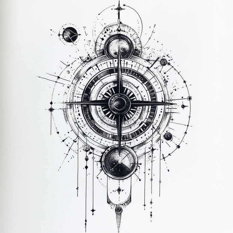 overlapping-shape-tattoo – tattoo design ideas free ai generated – soft-touch – for-wrist-side – Gallery: geometric-inkby-ai