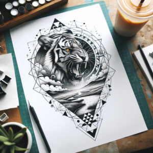 precise-lines-tattoo – tattoo design ideas free ai generated – pure-shape – for-outer-arm – Gallery: geometric-inkby-ai
