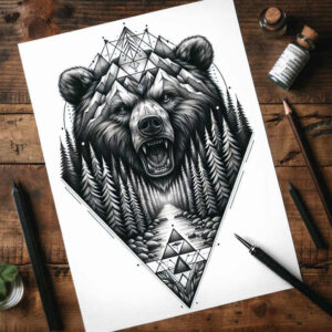 symmetrical-geometric-tattoo – tattoo design ideas free ai generated – iconic – for-wrist – Gallery: geometric-inkby-ai