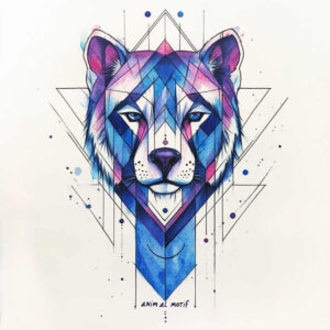 geometric tattoo design ideas solid shadow calm mind represents determination
