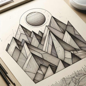 geometric tattoo design ideas recursive form chakra symbol of courage