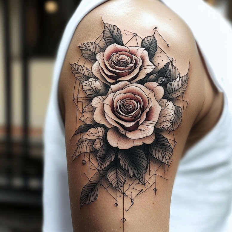 geometric tattoo design ideas abstract geometry fine line for full back