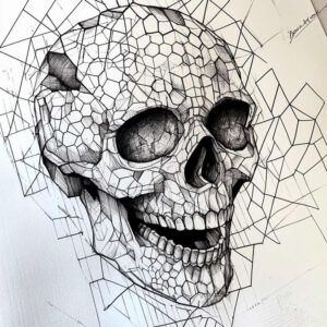geometric tattoo design ideas hexagonal symmetry infinite pattern for arm