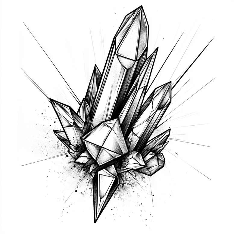 geometric tattoo design ideas twin lines infinite pattern for thigh