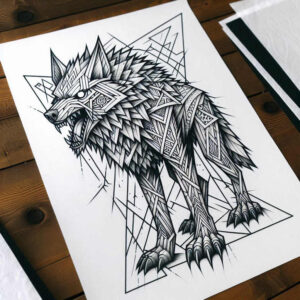 geometric tattoo design ideas rotational symmetry infinity motif represents determination