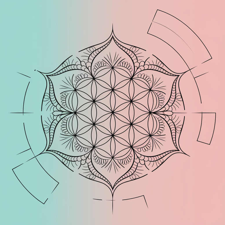 geometric tattoo design ideas symmetry axis kaleidoscope stands for determination