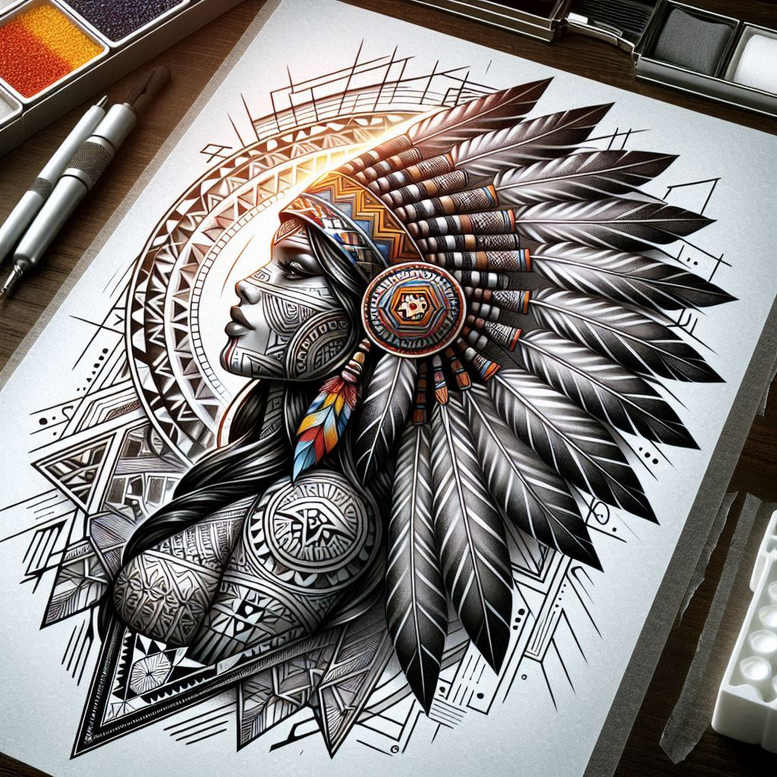 geometric tattoo design ideas geometric split mandala border for wrist