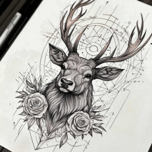 geometric tattoo design ideas math tattoo ornamental web for arm