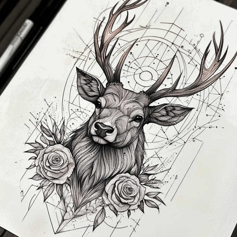 geometric tattoo design ideas math tattoo ornamental web for arm