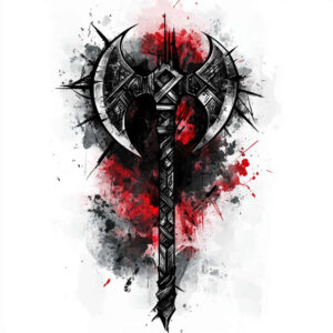 geometric tattoo design ideas hand-drawn radiant center for shoulder