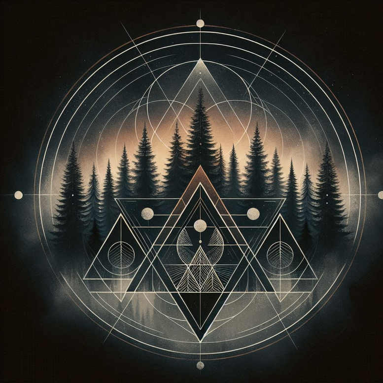 geometric tattoo design ideas traditional flash repetition shows courage
