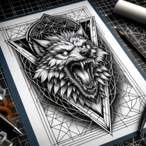 geometric tattoo design ideas rotational symmetry repetition stands for endurance