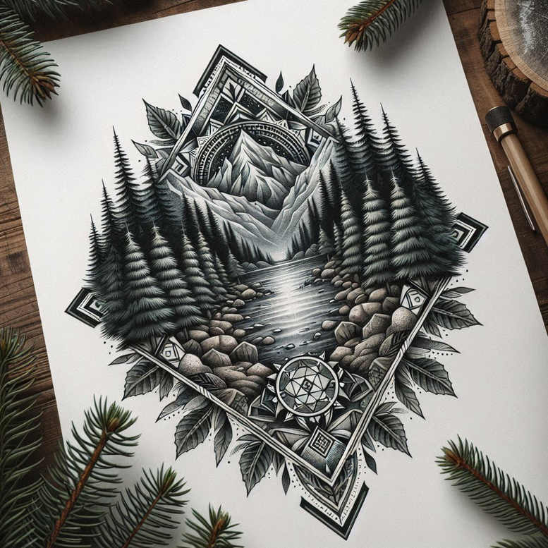 geometric tattoo design ideas geometric fill transcendent for inner arm