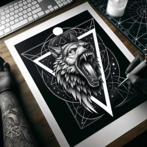 geometric tattoo design ideas geometric weave wavy lines for neck
