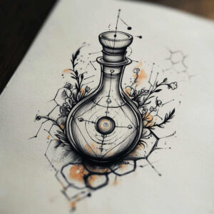 technical-tattoo – tattoo design ideas free ai generated – empty-space – for-ribs – Gallery: geometric-inkby-ai
