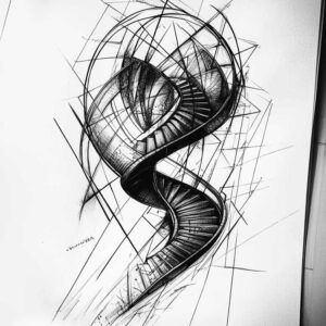 technical-tattoo – tattoo design ideas free ai generated – nonintrusive – for-hip – Gallery: geometric-inkby-ai