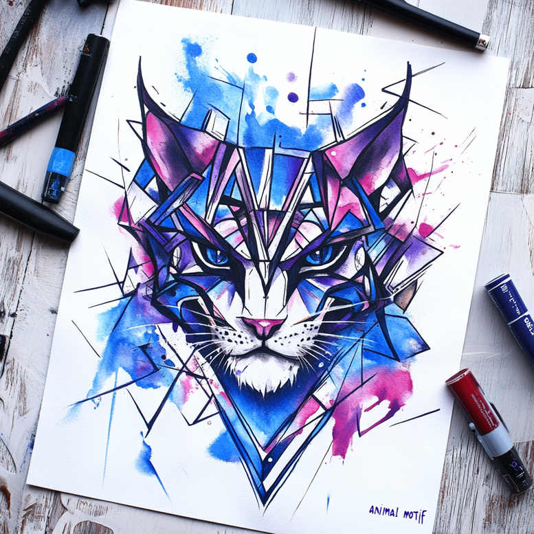 triangle-tattoo – tattoo design ideas free ai generated – mini-geometry – for-shin – Gallery: geometric-inkby-ai