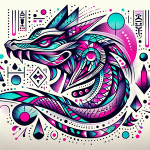 wavy-line-tattoo – tattoo design ideas free ai generated – ultra-thin – for-neck – Gallery: geometric-inkby-ai
