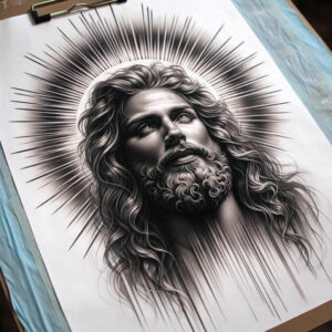 blessing-god – tattoo design ideas free ai generated – realistic-dimension – for-nape – Gallery: god-inkby-ai