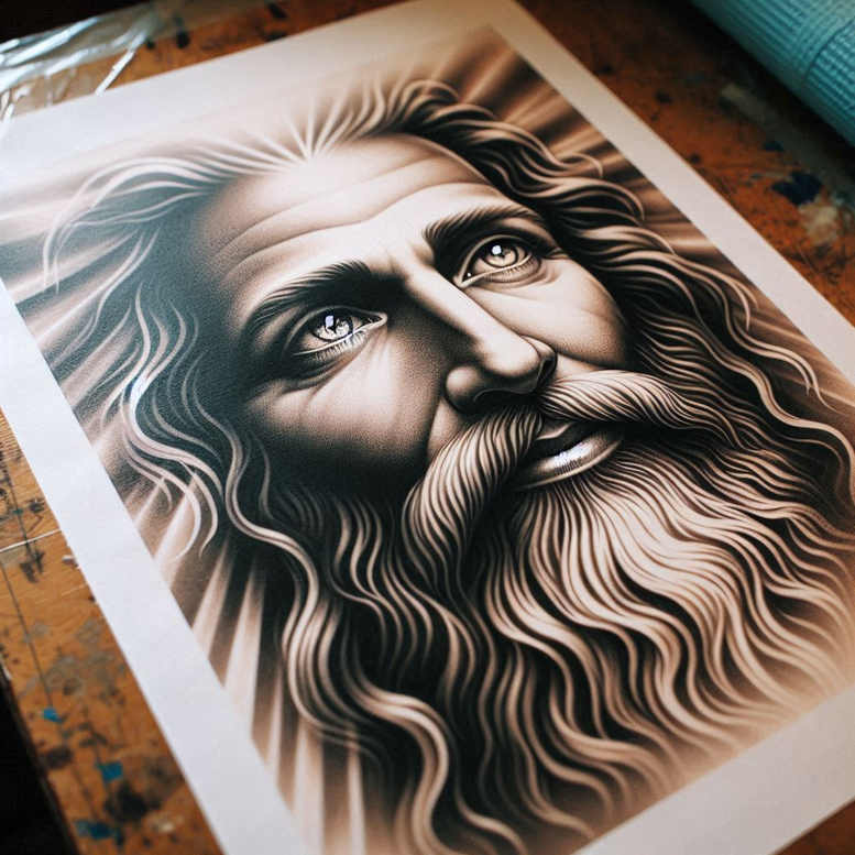 divine-light-symbol – tattoo design ideas free ai generated – soft-highlights – for-spine – Gallery: god-inkby-ai