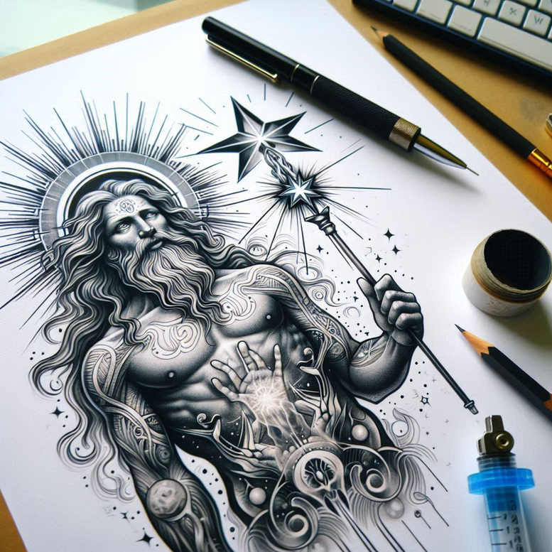 divine-love – tattoo design ideas free ai generated – emotional-depth – for-back – Gallery: god-inkby-ai