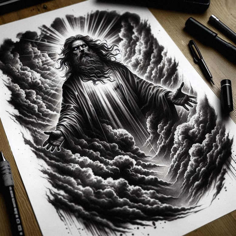 god tattoo design ideas atmospheric ethereal stands for perseverance