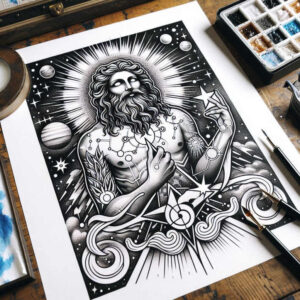 god tattoo design ideas esoteric symbolism omnipresent strength and power