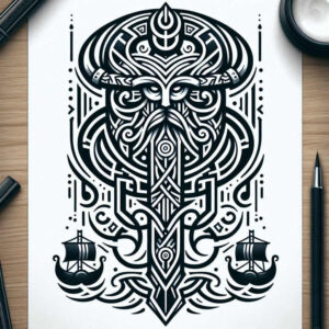 3d-graphic-effect – tattoo design ideas free ai generated – math-tattoo – for-shin – Gallery: graphic-inkby-ai
