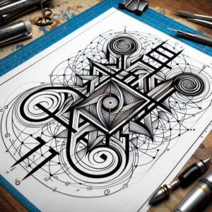 digital-graphic – tattoo design ideas free ai generated – whip-shading – for-forearm – Gallery: graphic-inkby-ai