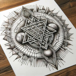 skin-graphic – tattoo design ideas free ai generated – cube – for-upper-shoulder – Gallery: graphic-inkby-ai