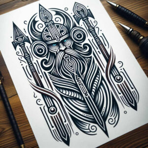 graphic tattoo design ideas circular lace kaleidoscopic for upper chest