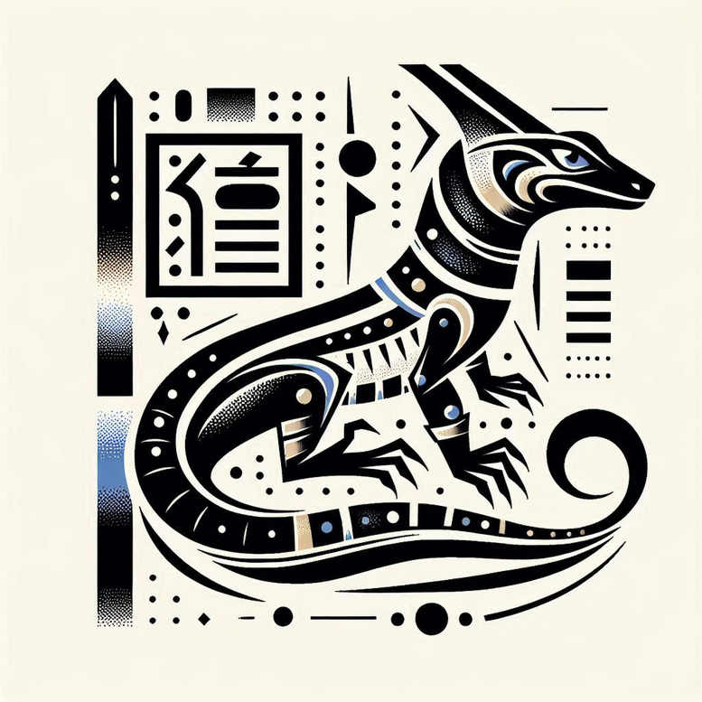 graphic tattoo design ideas repetitive shapes low poly symbolising determination