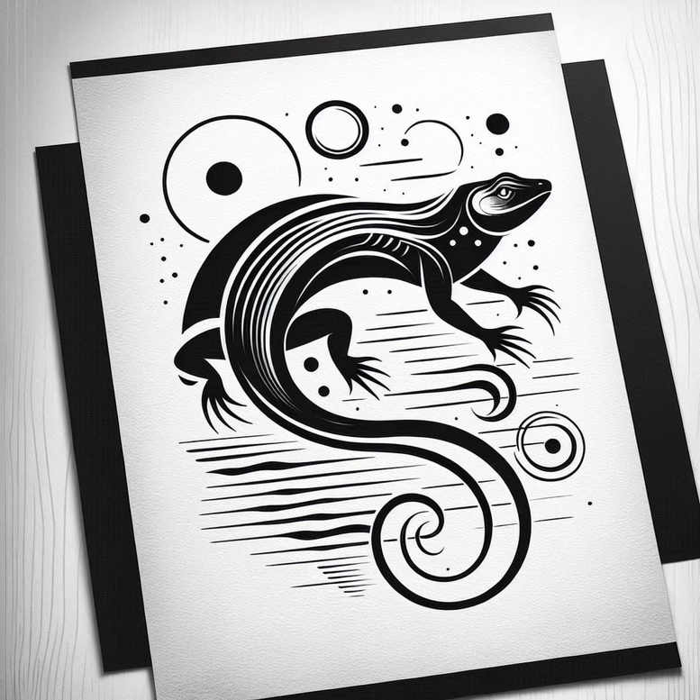 graphic tattoo design ideas repetitive shapes vector lines shows courage
