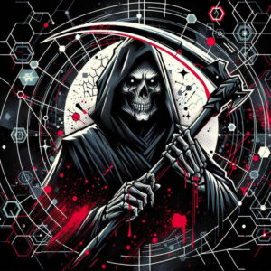 dark-spirit-tattoo – tattoo design ideas free ai generated – realism-color-precision – for-back-of-neck – Gallery: grim-reaper-inkby-ai
