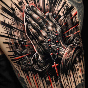 hands-and-love – tattoo design ideas free ai generated – surrealism-shifting-shapes – for-sternum – Gallery: hands-inkby-ai