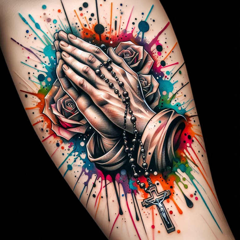 hands tattoo design ideas Surrealism dreamscape delicate curves for foot