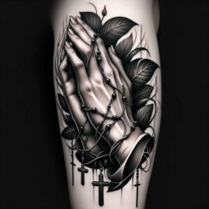 hands tattoo design ideas clean fill detailed nails for thigh