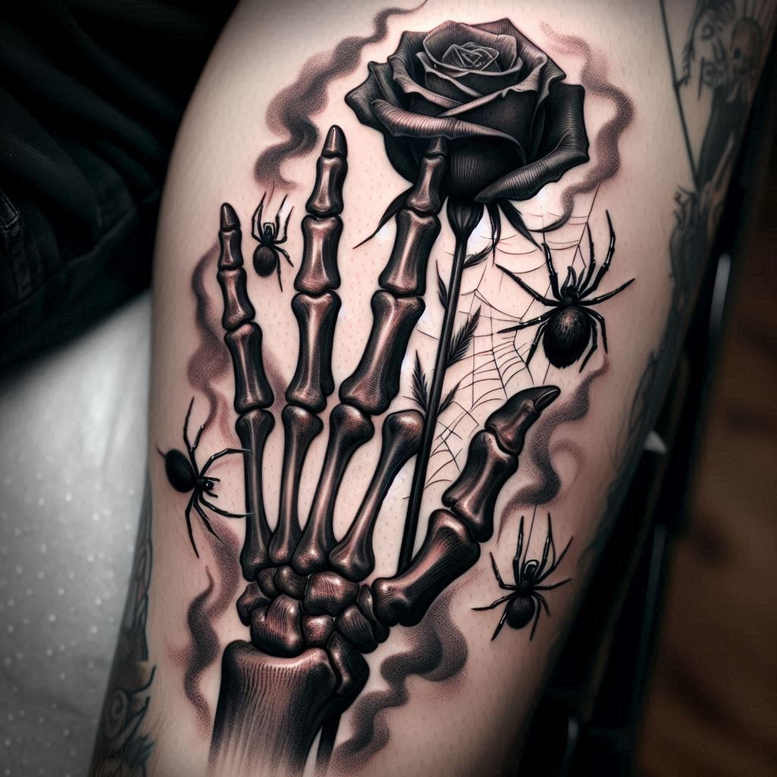 hands tattoo design ideas ornate naturalistic symbol of endurance