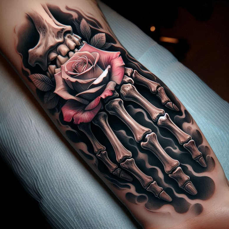 hands tattoo design ideas saturated hues smooth shading shows determination