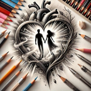 heart-with-inscription – tattoo design ideas free ai generated – neotraditional-artful-color – for-palm – Gallery: hearts-inkby-ai