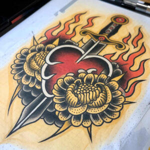 heart-with-life-symbol – tattoo design ideas free ai generated – surrealism-dream-motifs – for-heel – Gallery: hearts-inkby-ai