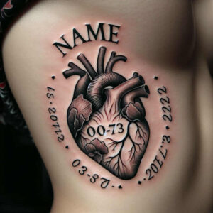 hearts tattoo design ideas elaborate beat for lower chest