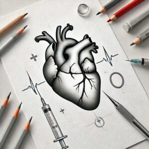 hearts tattoo design ideas photo-realistic beat represents endurance