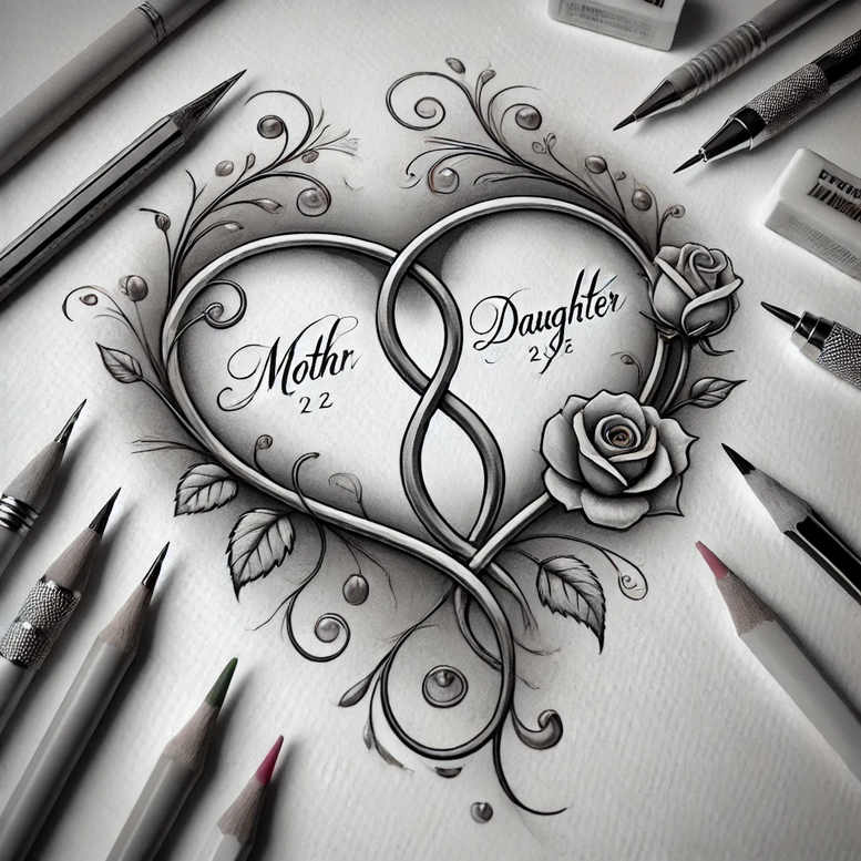 hearts tattoo design ideas Realism skin texture emotional for back of neck