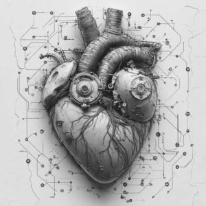 hearts tattoo design ideas Realism natural tones heartbeat line shows strength