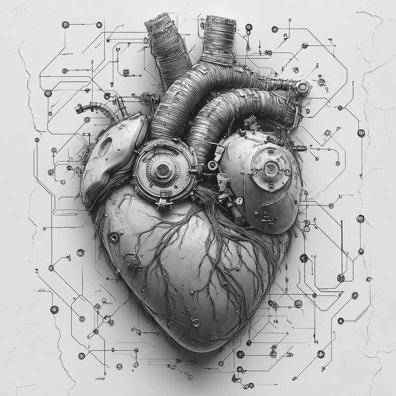 hearts tattoo design ideas Realism natural tones heartbeat line shows strength