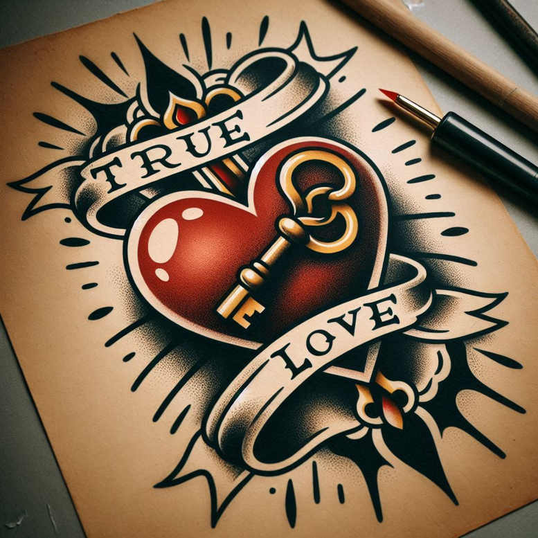 hearts tattoo design ideas bold highlights tribal for back of neck